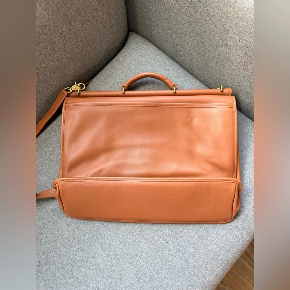 Vintage COACH Vintage 2way Briefcase Hand Bag Business K9Z 5266 Leather Brown - Picture 9 of 14